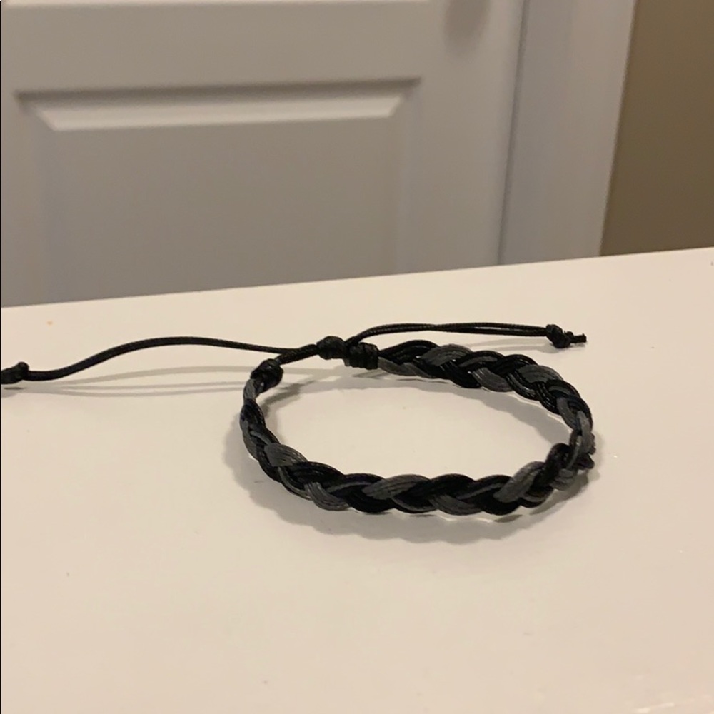 Men’s braided bracelet.